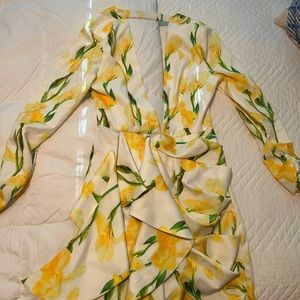 Luxxel Yellow Floral Dress